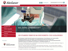 Tablet Screenshot of alexianer.de